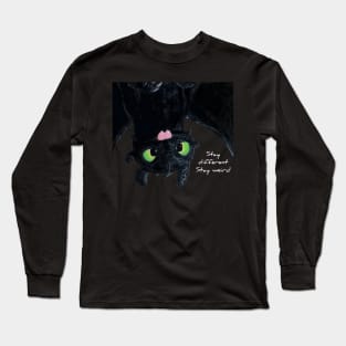 Toothless Upside Down Sticker Long Sleeve T-Shirt